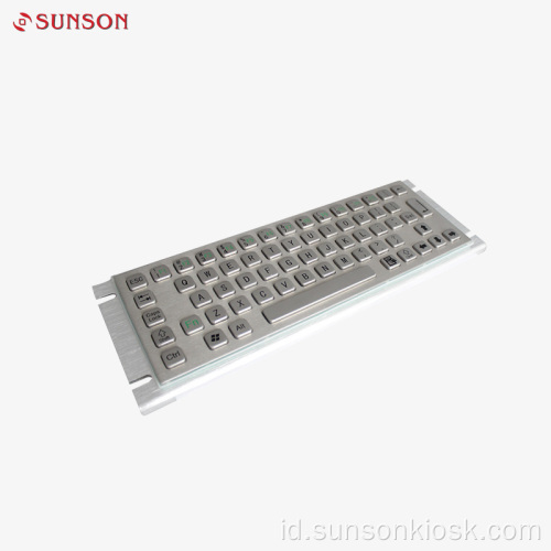 Keyboard Logam Industri dengan Touch Pad